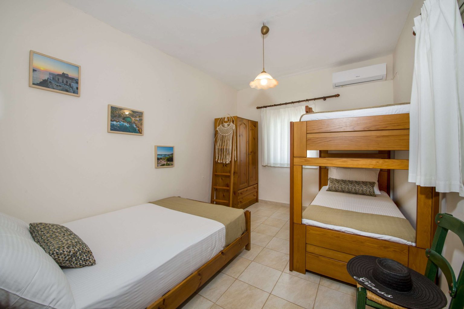 Room With Semi-Double Bed & Bunk 3 Beds