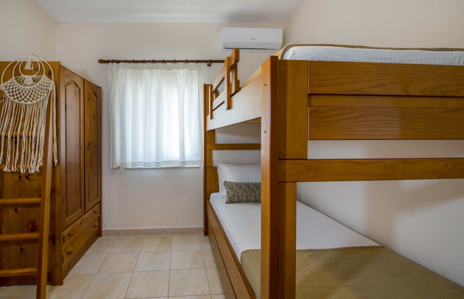 Room With Semi-Double Bed & Bunk 3 Beds