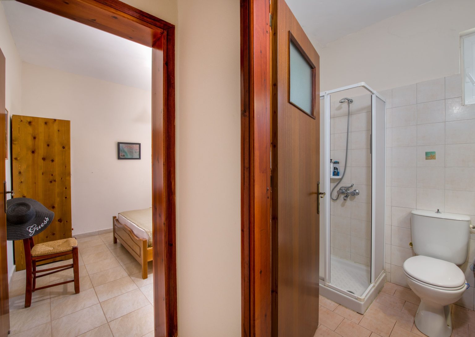 Room With Double Bed and Bathroom