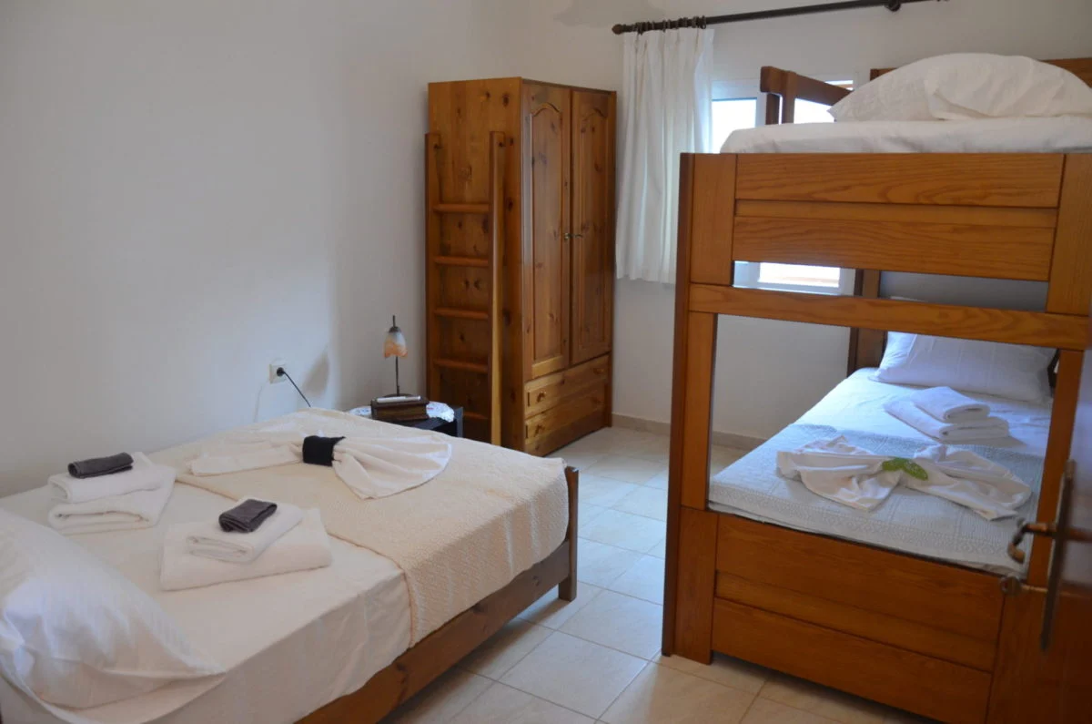 Villa Ciel bedroom bunk bed double bed wooden wardrobe